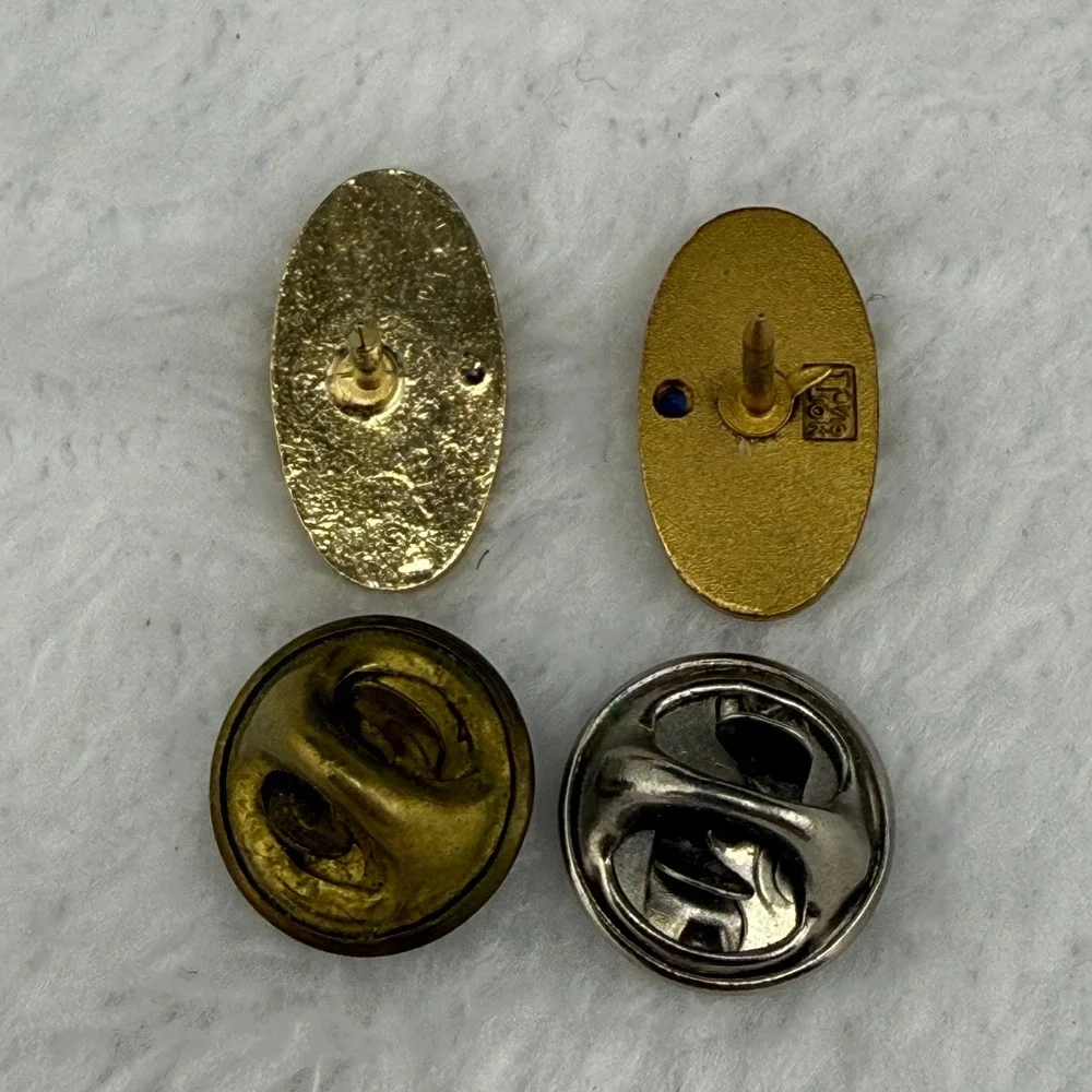 Vintage Marriott Host Service Award Pins Gold Tone Enamel Blue Stone Unisex OS